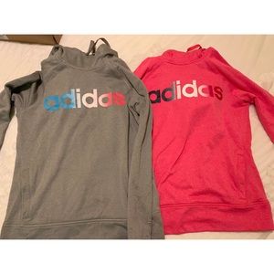 2 Adidas hoodies